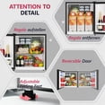 thumbnail image 4 of 1.7 Cu.Ft Mini Fridge with Freezer, Single Reversible Door Compact Refrigerator, Adjustable Thermostat&Energy Saving for Bedroom, Dorm, Office, Low Noise, Black, 4 of 4