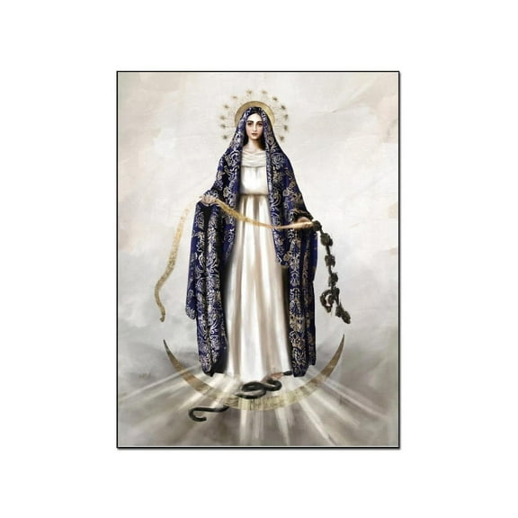 Mary Undoer Of Knots Catholic Art Print Religious Art Wall Decor Canvas Print Canvas Painting Posters And Prints Wall Art Pictures For Living Room Bedroom Decor