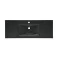 thumbnail image 3 of Swiss Madison Ceramic Matte Black 48" Bathroom Vanity Top, 3 of 8