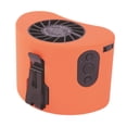 thumbnail image 2 of Ventilador de cintura con clip, recargable, con clip, para cinturón, de bajo ruido, portátil, resistente, para colgar en el cuello, para senderismo y Naranja, 2 of 9