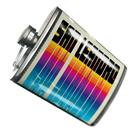 

NEONBLOND Flask Retro Cites States Countries San Leandro
