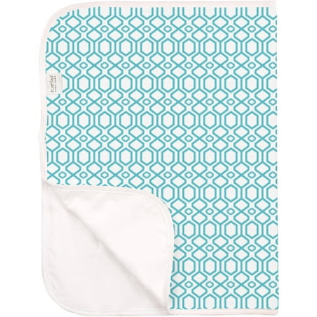 Deluxe Terry Change Pad, Turquoise Octagon