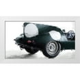 thumbnail image 2 of Stephen Chambers 32x19 White Modern Wood Framed Wall Art Titled - Jaguar D Type 9, 2 of 6