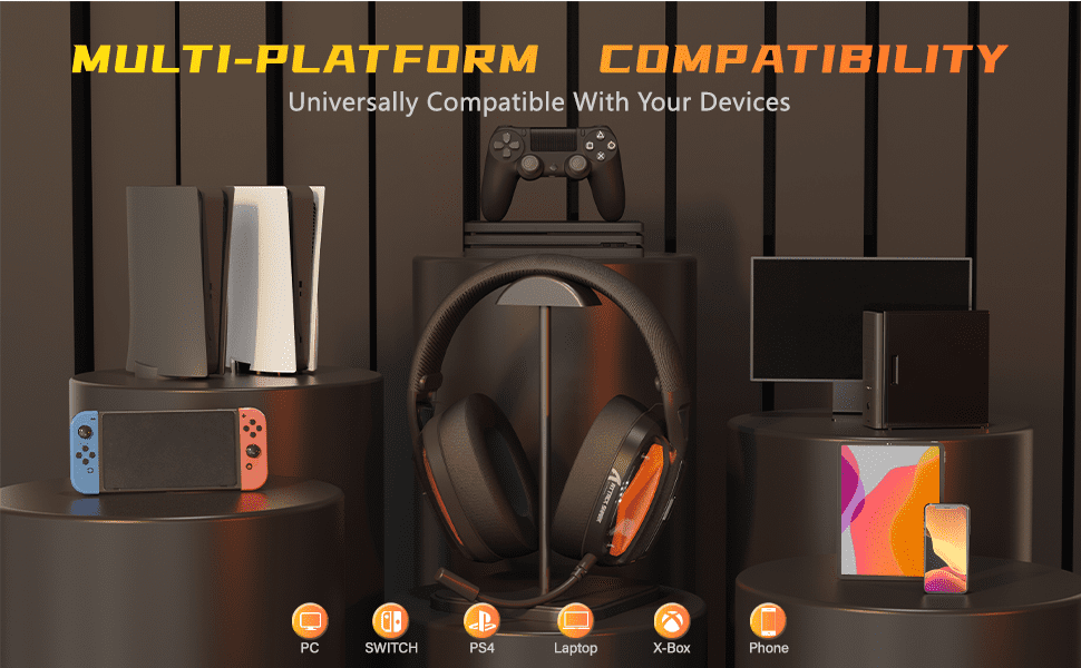 ATTACK SHARK L60 Ultra-Light Tri-Mode Gaming Headset Ultra-Light Tri-Mode Wireless Gaming Headset for PC/PS4/Xbox Black