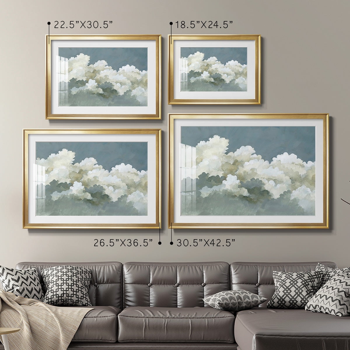 Big Clouds III Premium Framed Print - Ready to Hang