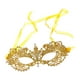 thumbnail image 3 of Máscara de encaje para mujer, máscara de media cara, elegante, suave y delicada, máscara de mascarada de encaje Correa de hilo dorado, 3 of 9
