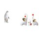 thumbnail image 1 of Escultura de pingüino y , figura coleccionable, artesanía decorativa, estatua de animal de resina, familia para inauguración de la casa, mesa,, 1 of 8