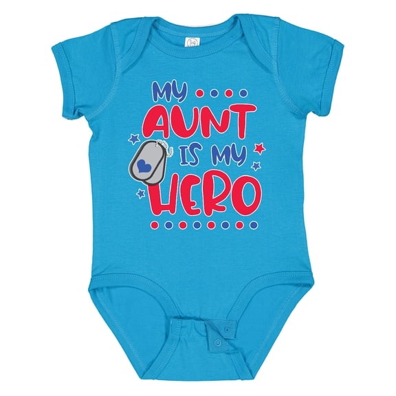Inktastic Memorial Day My Aunt is My Hero Boys or Girls Baby Bodysuit