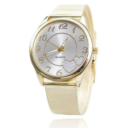 Mother Of Pearl Silver Wrist Watch - DZT1968 Women Ladies Watch Gold Mesh Band Wristwatch Silver