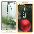 thumbnail image 2 of CIMAXIC 100Pcs Plastic Hanging Hooks for Christmas Ornaments, Multifunctional Decoration Accessories for Holiday and Supermarket Use, 2 of 10