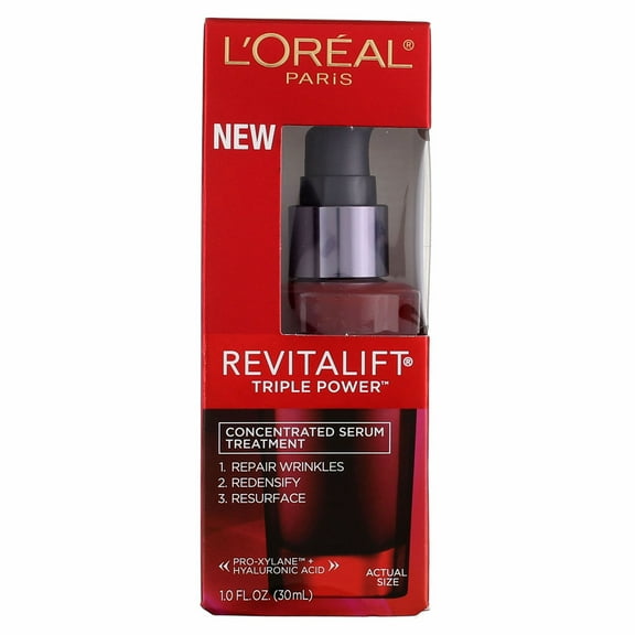 L'Oreal Revitalift Triple Power Concentrated Serum Treatment 1 oz (Pack of 3)