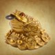 thumbnail image 4 of Feng Shui Frog, Estatua De Rana Money Frog, Gold Lucky Frog, Para Home Hotel Office Store Crtynell Cocina, Decoración y Otros, 4 of 5
