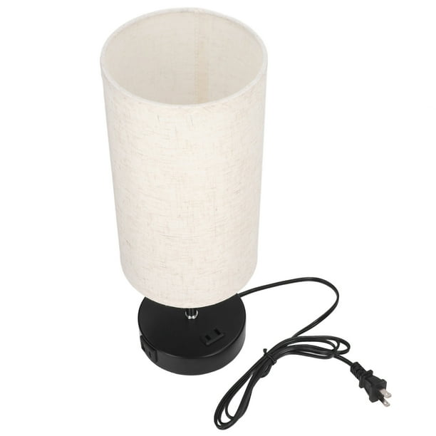 Lámpara De Mesita De Noche Con Control Táctil, Práctica 2 Puertos USB, Enchufe Estadounidense Regulable, Luz LED De Escritorio Para Mesita De Noche De 110V, Conveniente Para