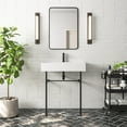 thumbnail image 5 of 30" White Rectangular Console Bathroom Sink with Overflow, 5 of 12