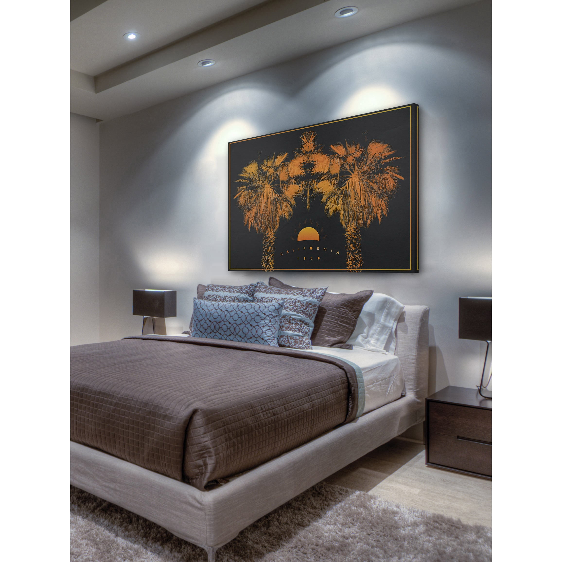 Marmont Hill "Stay Golden" by Bryon White Painting Print on Wrapped Canvas