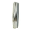 thumbnail image 2 of 21.25" Silver and Black Transitional Modern Wall Clock, 2 of 5