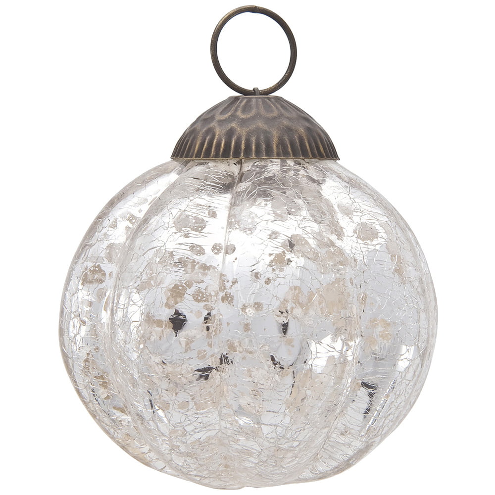 Details about   3 VTG Mercury Glass Mesh Wire Wrap Christmas Ornaments Silver Painted Color Dots 