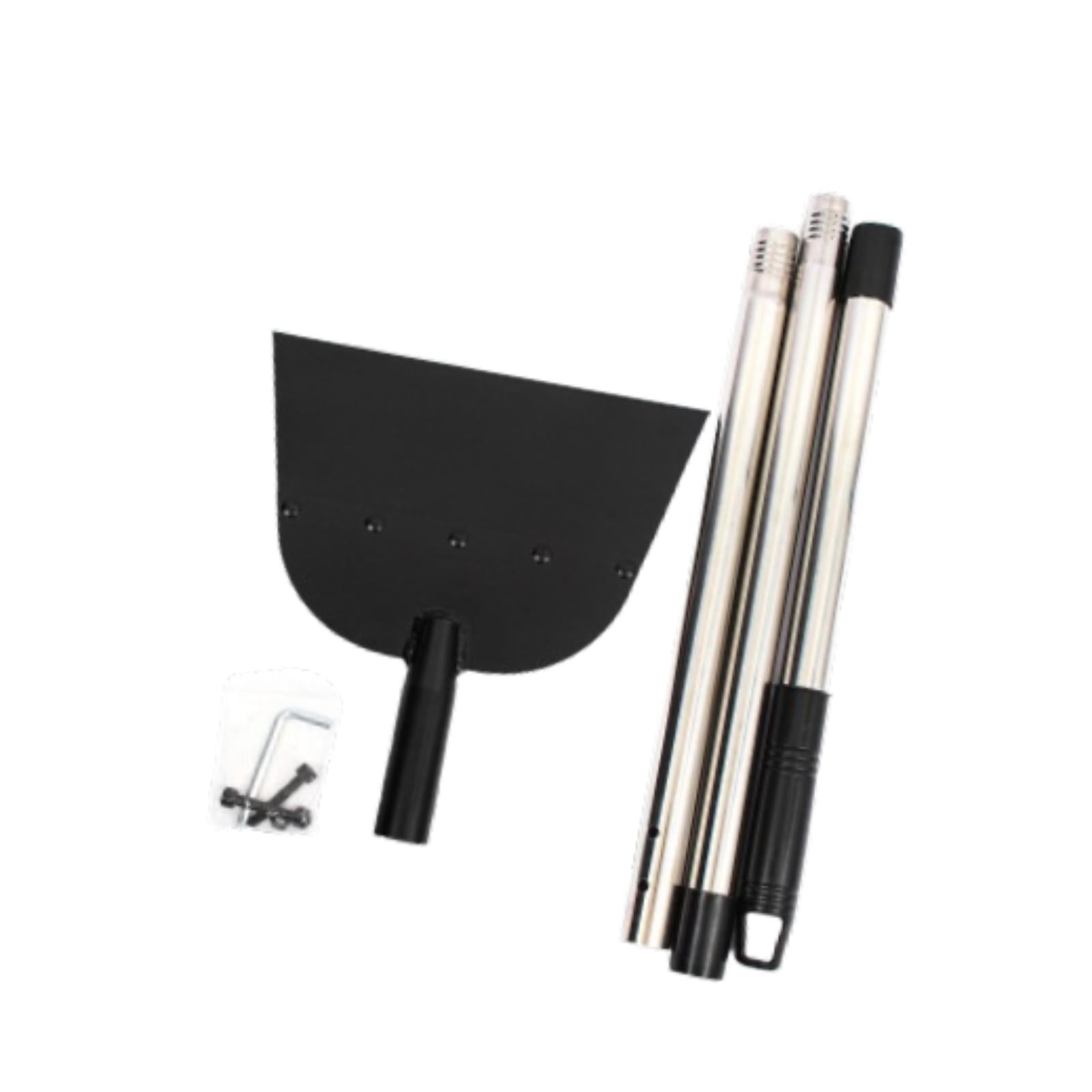 colaxi Agricultural Manure Removal Tool Cleaning Spade Lightweight Multifunctional Stainless Steel Spade for Yard Garages Digging