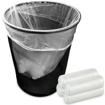 Stock Your Home Clear 4 Gallon Trash Bag (200 Pack) Un-Scented Small Garbage Bags for Bathroom Can, Mini Waste Basket Liner, Plastic Liners for Office Trashcan and Dog Poop, Bulk Household Supplies