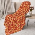 thumbnail image 3 of Hirioo Pizza for Flannel Blanket, Cozy and Warm Throw for Bed or Couch ,Perfect for All Seasons-60"x50", 3 of 6
