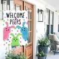 thumbnail image 6 of Large Easter House Flag 28x40 Inch Double Sided Welcome Peeps Bunny Flag Colorful Spring Yard Flag Outdoor Porch Cute Rabbit and Egg Pattern Farmhouse Easter Garden Banner for Home Patio Lawn, 6 of 8