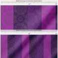 thumbnail image 2 of Soimoi Cotton Cambric Fabric Stripe & Mandala Kaleidoscope Decor Fabric Printed Yard 42 Inch Wide, 2 of 7