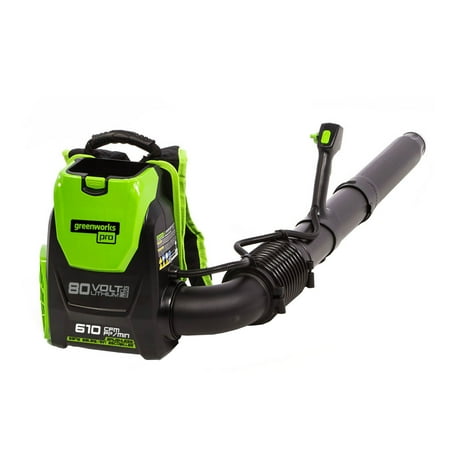 Greenworks 80V (180 MPH / 610 CFM / 75+ Compatible Tools) Cordless Brushless Backpack Blower, Tool Only