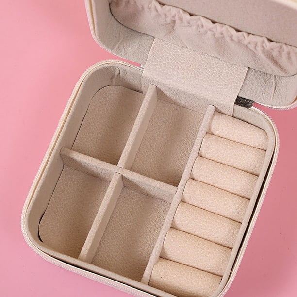 Caja De Joyería Portátil De Viaje Mini East Sunshine, Organizador De Anillos De Cuero PU, Tuche Para Collar, Pulseras Y Almacenamiento De Joyas, Caja De Regalo - China Caja De Almacenamiento De