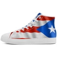 thumbnail image 3 of Aidianart Womens Puerto Rico Flag High Top Shoes High Top Canvas Sneakers Size 6.5, 3 of 5
