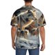 thumbnail image 3 of Fotbe Wolf Family Winter Wonderland Camisa Estampada de Manga Corta para Hombre, Casual de Verano, Estilo Playero, Sin Arrugas-4X-Large, 3 of 5