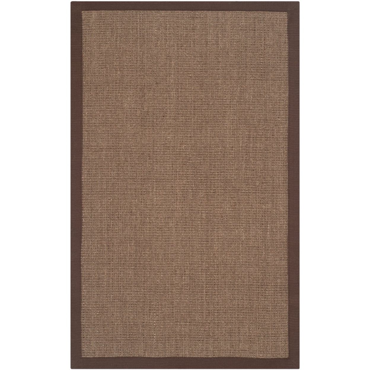 SAFAVIEH Natural Fiber Forrester Border Sisal Area Rug, Brown, 8' x 10'