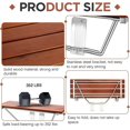 36'' Folding Shower Seat Foldable Shower Bench Wall Mounted Fold Down