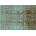 thumbnail image 1 of Ahgly Company Indoor Rectangle Oriental Light Blue Industrial Area Rugs, 7' x 10', 1 of 4