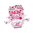 thumbnail image 4 of Tarjeta emergente 3D Tarjeta de felicitación Invitación Oficina Flor Corazón Decorativo para Madre Mamá, 4 of 8