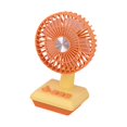thumbnail image 4 of Ventilador de mano, ventilador personal, ventilador de pestañas silencioso para maquillaje, ventilador portátil, ventilador de escritorio para viajes, Amarillo naranja, 4 of 8