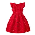 thumbnail image 1 of LOVZFMLL Robe d'Été Imprimée à la Mode pour Filles Robe Princesse Sans Manches Col en V, 1 of 8