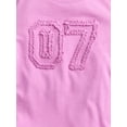 thumbnail image 2 of Wonder Nation Girls Embroidered Graphic Tee with Short Sleeves, Sizes 4-18 & Plus, 2 of 3