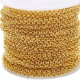 thumbnail image 4 of Cadena de joyería de hierro Gloria 20 yardas 2mm Dorado y Plateado, 4 of 9