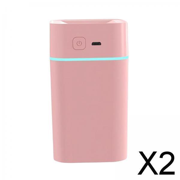 Paquete de 2-6 humidificadores de niebla, difusor USB LED, purificador silencioso esencial de 260ml 2 piezas