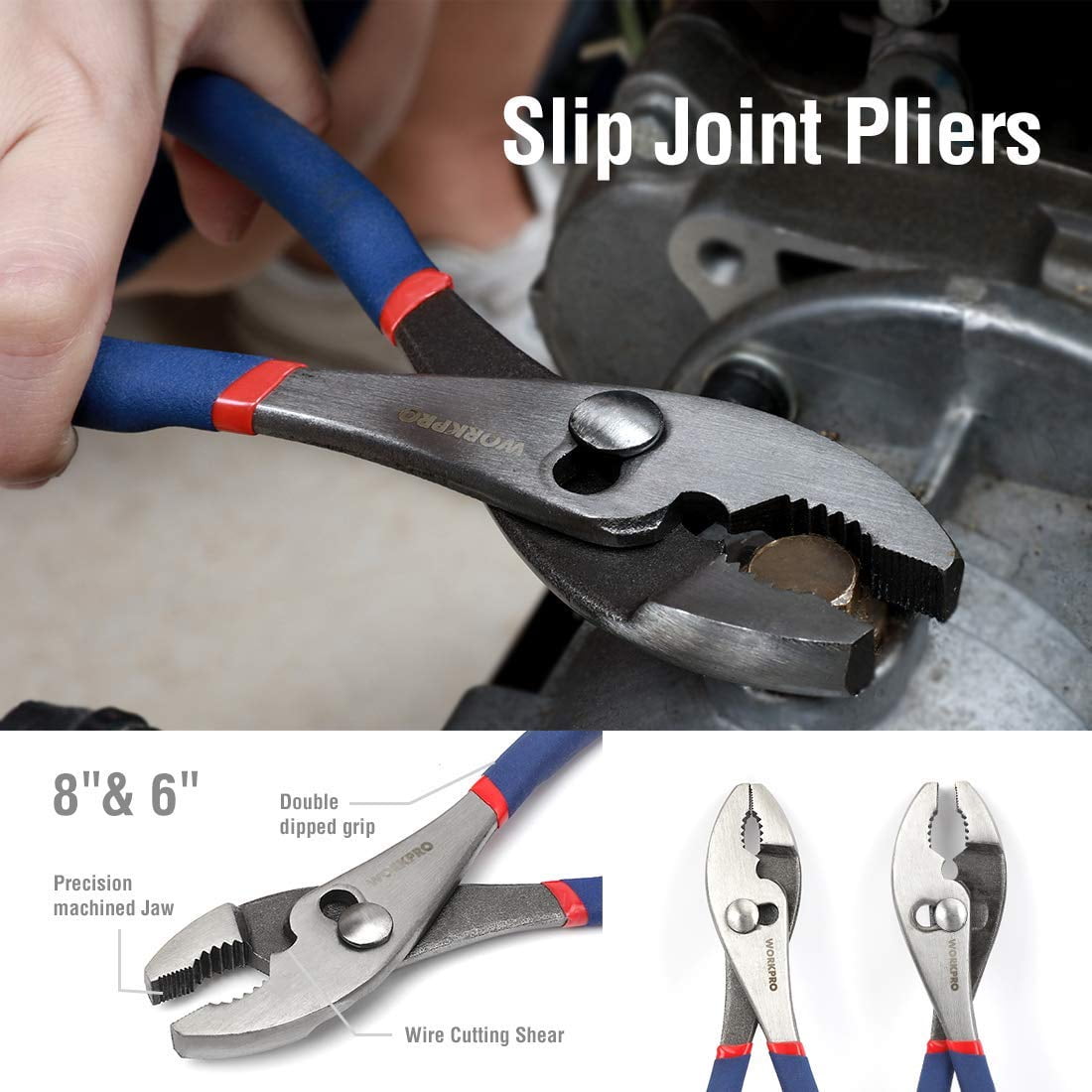 Details about   Handy Man 5pc Groove & Slip Joint Long Nose Locking Diagonal Pliers Tool Set 