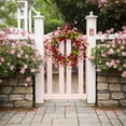 thumbnail image 5 of Eguiwyn Decorative Wreath Red Rose Valentine Wreath 20" Artificial Flower Wreath Wildflower Flower Wreath for Front Door Wall Wedding Anniversary Valentine's Day for Lover, 5 of 9