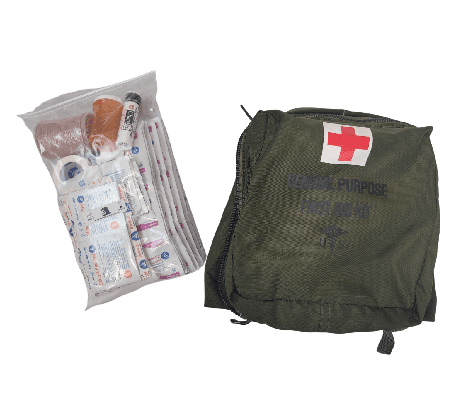 Previously Issued OD MOLLE zipup FirstAid Kit (IFAK) Pouch with