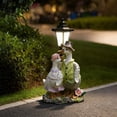 thumbnail image 4 of DAMAI Solar Goose Garden Stalue Outdoor, Goose Figurine Flower Pot Decor with Solar Lantern for Yard Art Lawn Ornaments, Gardening Gifts for Mom, 4 of 6