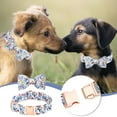 thumbnail image 1 of Fiudx Collar para Perro de San Valentín, Diseño de Rosa, Algodón Suave, Ajustable, Lazo Extraíble, Accesorio para Mascotas, Ideal para Perros Pequeños, Medianos y Grandes., 1 of 2
