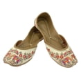 thumbnail image 2 of Women's Punjabi Jutti For Bridal Mojari Indian Juti Handmade Designer Slip on Shoes US 9/ EURO 40, 2 of 5
