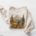thumbnail image 2 of Vintage Elk Mountain Scene Sweatshirt | Wildlife Nature Graphic Pullover, 2 of 8