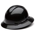 thumbnail image 3 of Full Brim Hard Hat, Adjustable Ratchet 6 Pt Suspension, Graphite Pattern Design, Black Shiny by Acerpal, 3 of 7