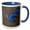 Blue/White, variant on 3drose, Golden Jackal, Serengeti National Park, Tanzania, Africa, 15oz Two-tone Black Mug