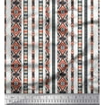 thumbnail image 1 of Soimoi Polyester Crepe Fabric Ikat Southwestern Fabric Prints by Yard 52 Inch Wide, 1 of 1