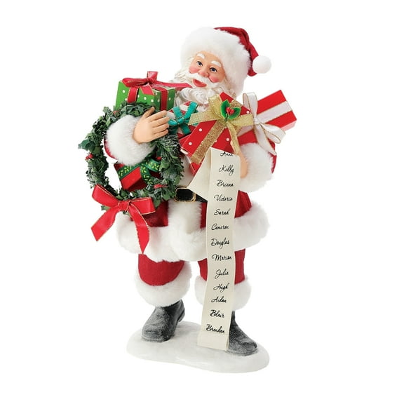 Department 56 Possible Dreams Santa Claus Good to Go Christmas Multicolor Figurine 11in H